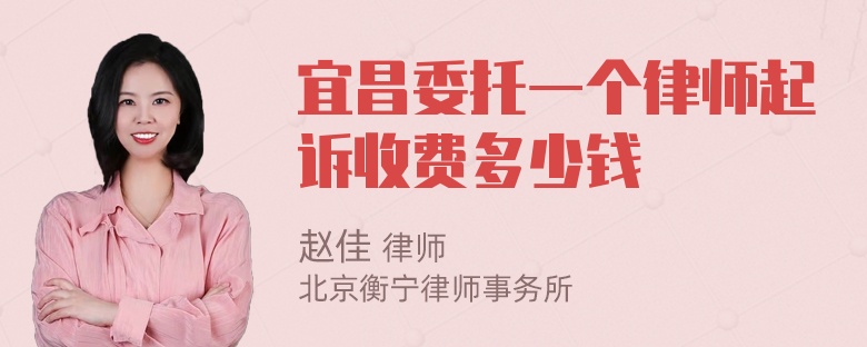 宜昌委托一个律师起诉收费多少钱