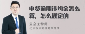 电费逾期违约金怎么算，怎么规定的