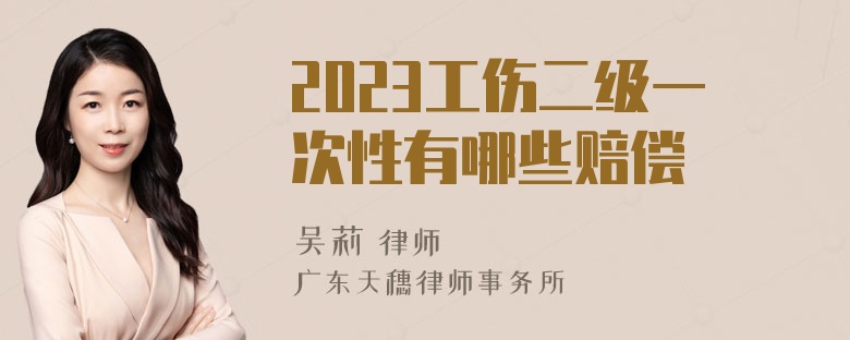 2023工伤二级一次性有哪些赔偿