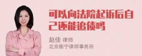 可以向法院起诉后自己还能追债吗