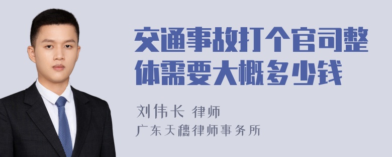 交通事故打个官司整体需要大概多少钱