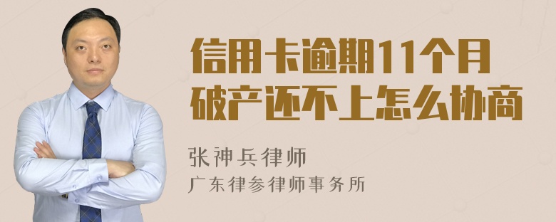 信用卡逾期11个月破产还不上怎么协商