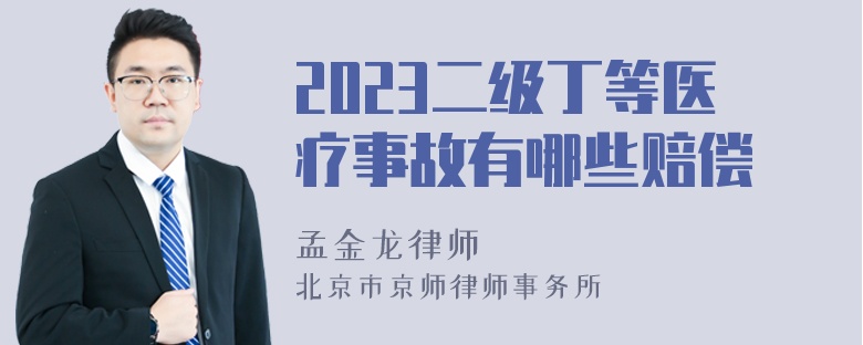 2023二级丁等医疗事故有哪些赔偿