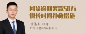 网贷逾期欠款50万很长时间补救措施