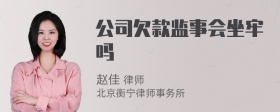 公司欠款监事会坐牢吗