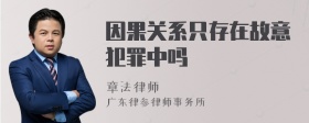 因果关系只存在故意犯罪中吗