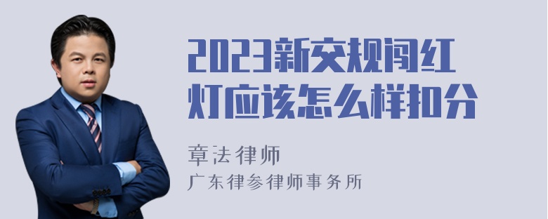 2023新交规闯红灯应该怎么样扣分