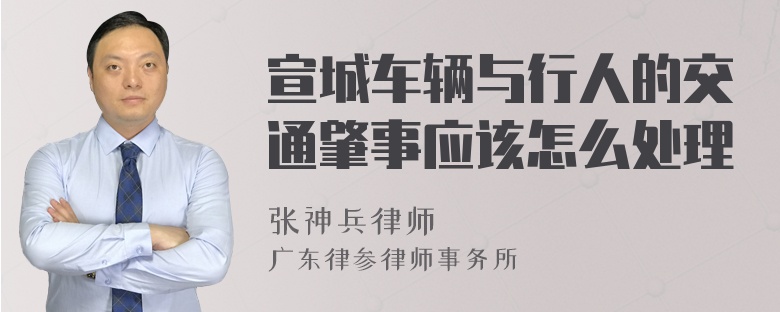 宣城车辆与行人的交通肇事应该怎么处理