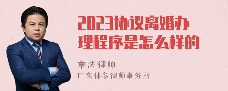 2023协议离婚办理程序是怎么样的