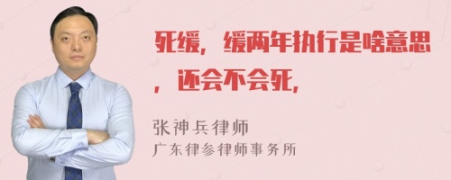 死缓，缓两年执行是啥意思，还会不会死，