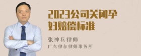 2023公司关闭孕妇赔偿标准