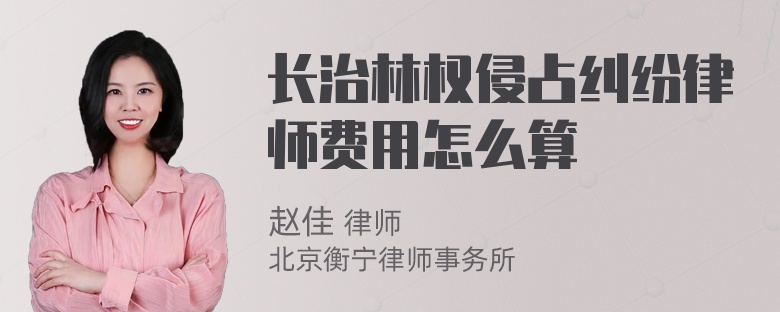 长治林权侵占纠纷律师费用怎么算