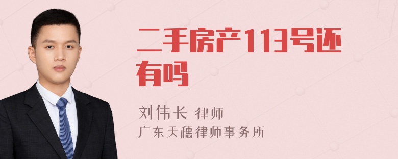 二手房产113号还有吗