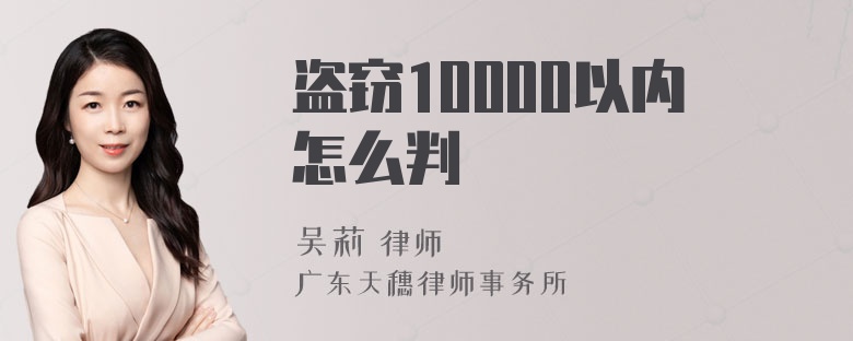 盗窃10000以内怎么判