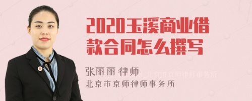 2020玉溪商业借款合同怎么撰写