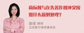 商标权与在先著作权冲突按照什么原则处理？