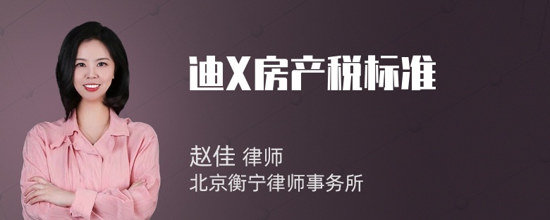 迪X房产税标准