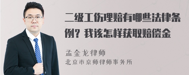 二级工伤理赔有哪些法律条例？我该怎样获取赔偿金