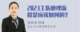 2023工伤处理流程是应该如何的？