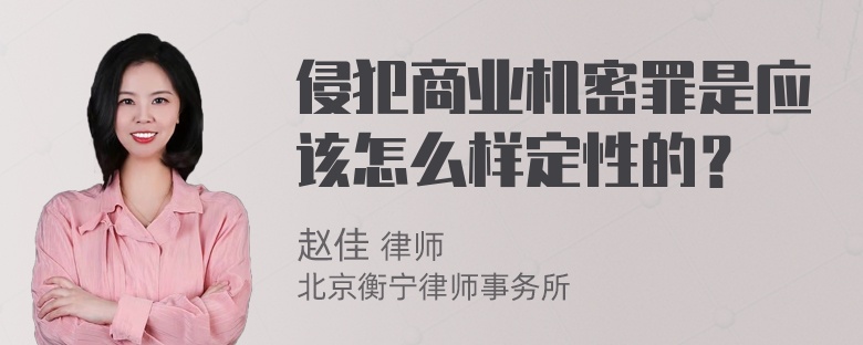 侵犯商业机密罪是应该怎么样定性的？