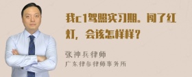 我c1驾照实习期。闯了红灯，会该怎样样？