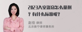 2023入室盗窃怎么量刑？有什么标准呢？