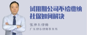 试用期公司不给缴纳社保如何解决