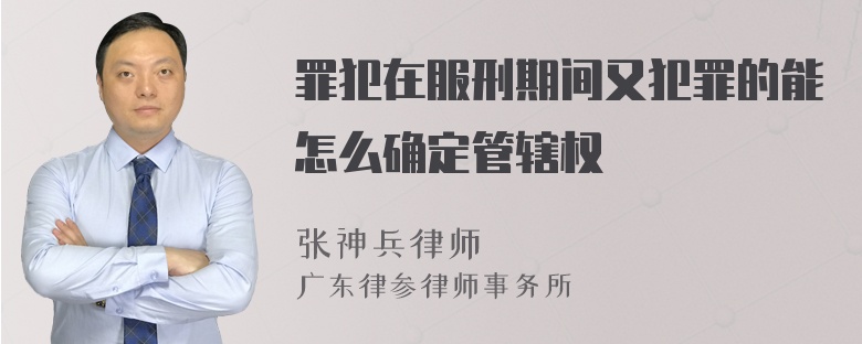 罪犯在服刑期间又犯罪的能怎么确定管辖权