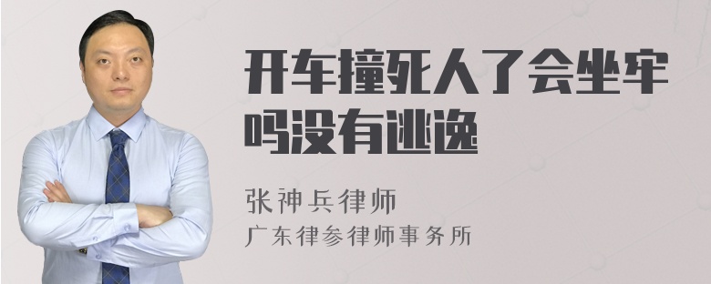 开车撞死人了会坐牢吗没有逃逸