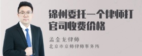 锦州委托一个律师打官司收费价格