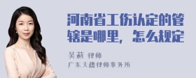 河南省工伤认定的管辖是哪里，怎么规定