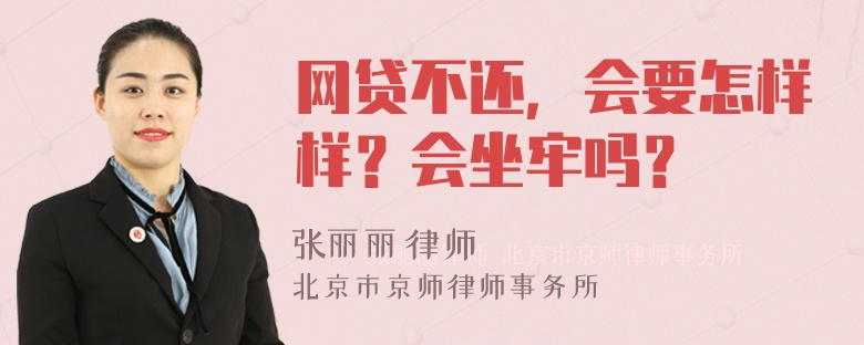 网贷不还，会要怎样样？会坐牢吗？