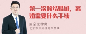 第一次领结婚证，离婚需要什么手续