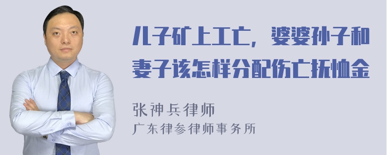 儿子矿上工亡，婆婆孙子和妻子该怎样分配伤亡抚恤金