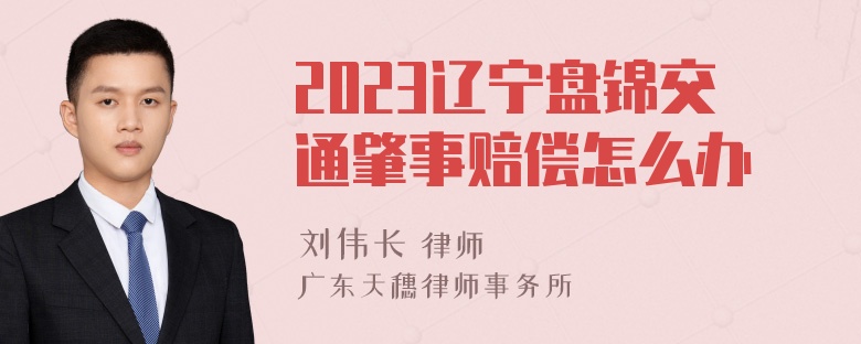 2023辽宁盘锦交通肇事赔偿怎么办