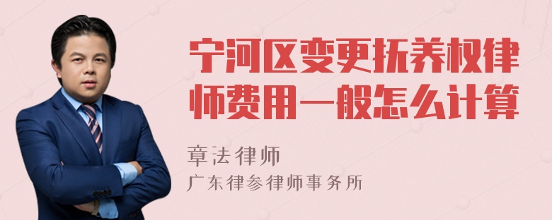 宁河区变更抚养权律师费用一般怎么计算