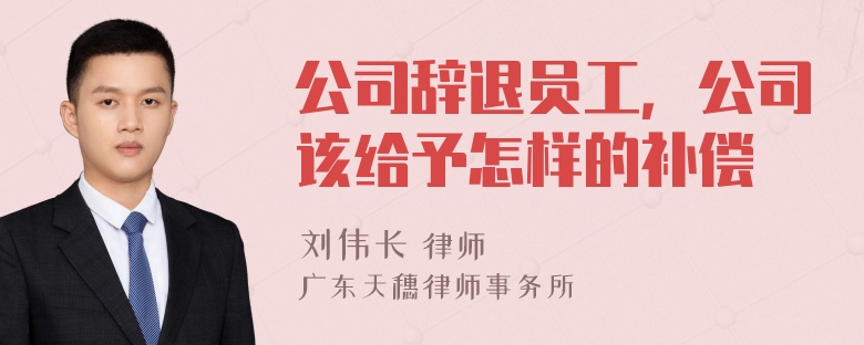 公司辞退员工，公司该给予怎样的补偿