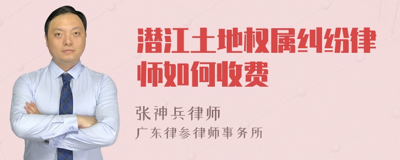 潜江土地权属纠纷律师如何收费