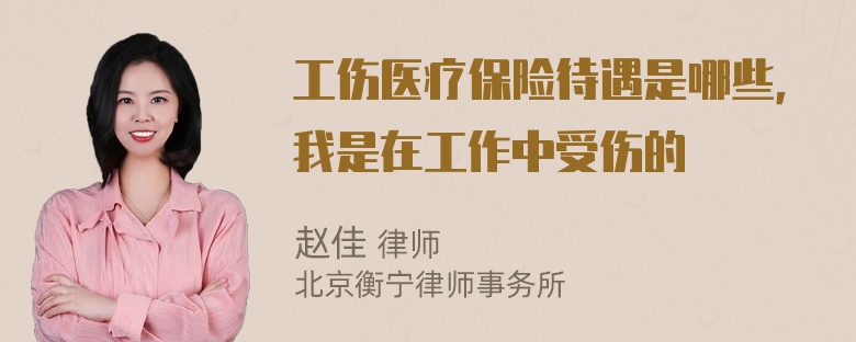 工伤医疗保险待遇是哪些，我是在工作中受伤的