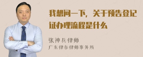 我想问一下，关于预告登记证办理流程是什么