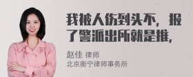 我被人伤到头不，报了警派出所就是推，