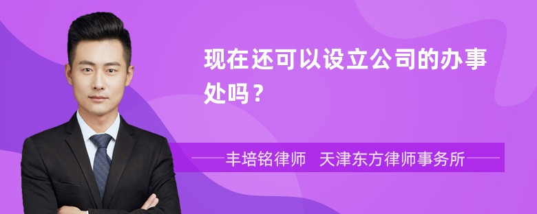 现在还可以设立公司的办事处吗？