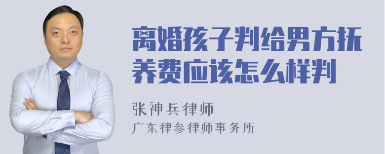 离婚孩子判给男方抚养费应该怎么样判