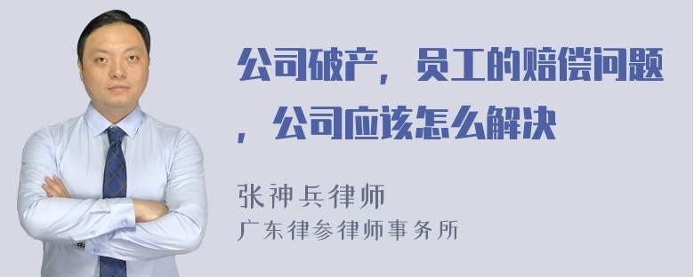 公司破产，员工的赔偿问题，公司应该怎么解决