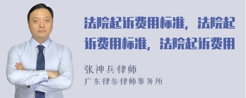 法院起诉费用标准，法院起诉费用标准，法院起诉费用