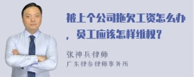 被上个公司拖欠工资怎么办，员工应该怎样维权？