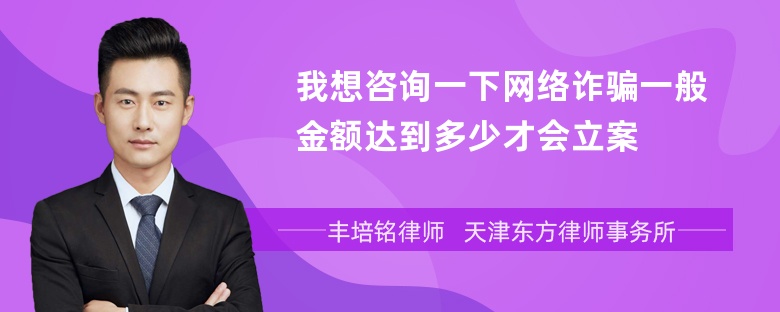 我想咨询一下网络诈骗一般金额达到多少才会立案