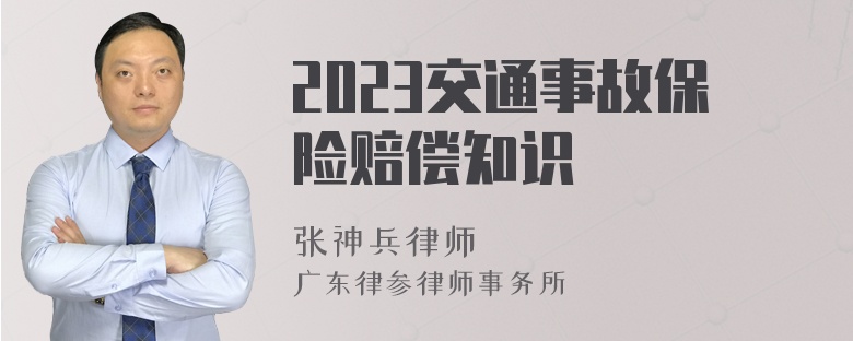 2023交通事故保险赔偿知识