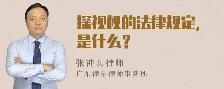 探视权的法律规定，是什么？