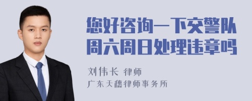 您好咨询一下交警队周六周日处理违章吗